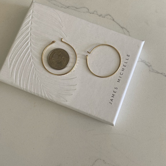 James Michelle Small Hoops - Picture 4 of 4